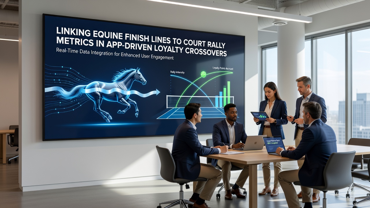 Data visualization showing correlations between horse finish times and tennis rally metrics within a loyalty program dashboard